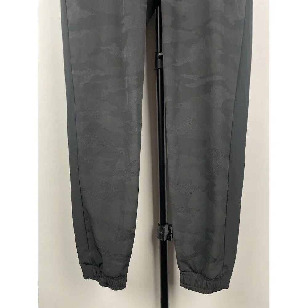 Athleta Women's Black Brooklyn Camo Lux Jacquard Stretch Pull On Jogger Pants 0 - Picture 5 of 8